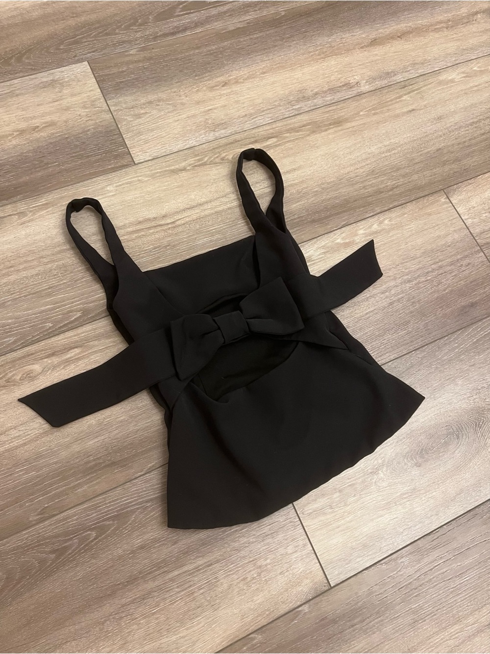 Zara Black Bow-Front Camisole